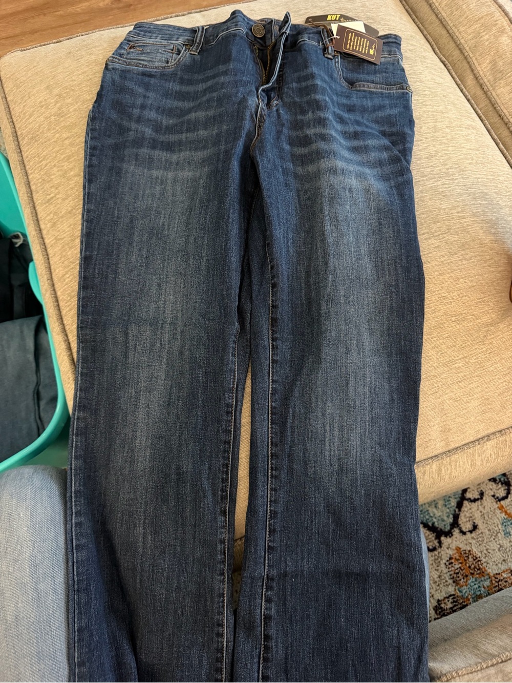 New with Tags. Kut from the Kloth Women's Boot Cut Jeans in Dark Blue Wash